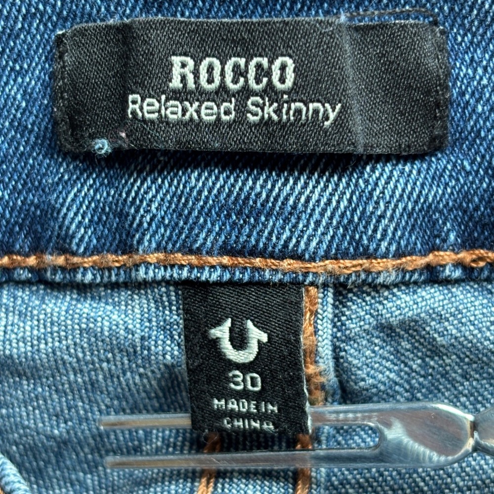 True Religion Men's Rocco Casual Relaxed Skinny Medium Wash Denim Shorts 30 - Picture 11 of 15